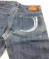 中古・古着 MOMOTARO JEANS (桃太郎ジーンズ) デニムパンツ　ストレート　ジップフライ　ポケットプリント インディゴ サイズ:W32：8000円