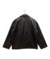 eenie (イーニー) フェイクレザージャケット　レイヤード風 ブラック サイズ:F 未使用品：8000円