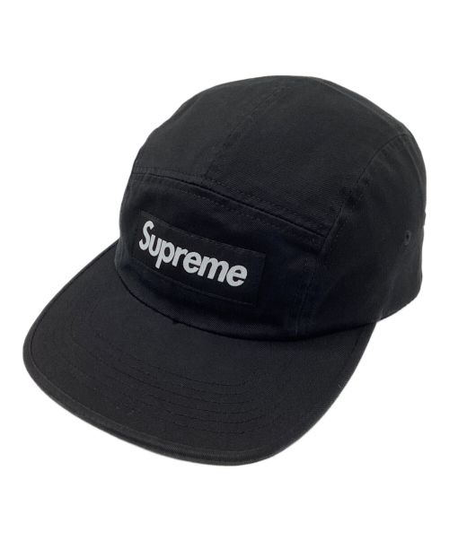 SUPREME（シュプリーム）SUPREME (シュプリーム) washed chino twill camp cap/ウォッシュドチノツイル キャンプキャップ ブラックの古着・服飾アイテム