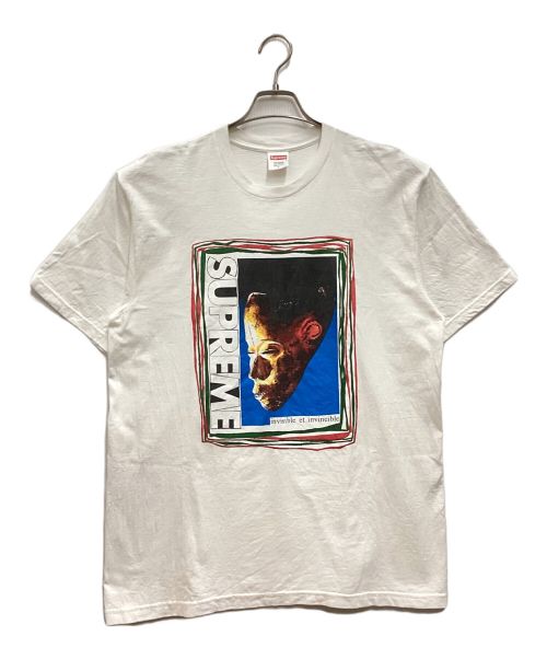 SUPREME（シュプリーム）SUPREME (シュプリーム) MASK Tee / マスクT クルーネック プリント 22SS ホワイト サイズ:Lの古着・服飾アイテム