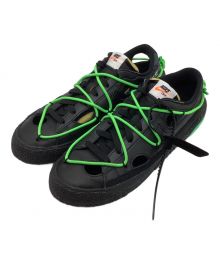 NIKE×OFFWHITE（ナイキ×オフホワイト）の古着「Blazer Low "Black and Electro Green" / ブレーザーロー ブラック&エレクトリックグリーン」｜ブラック