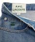 中古・古着 A.P.C. (アーペーセー) LACOSTE (ラコステ) ローライズデニムパンツ インディゴ サイズ:86cm（W34)：7000円