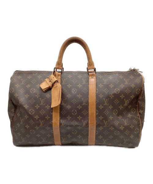 LOUIS VUITTON（ルイ ヴィトン）LOUIS VUITTON (ルイ ヴィトン) トラベルバッグ　モノグラム　キーポル50 ブラウンの古着・服飾アイテム