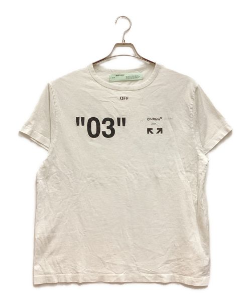 OFFWHITE（オフホワイト）OFFWHITE (オフホワイト) For ALL 03 Tee クルーネック プリント ホワイト サイズ:Mの古着・服飾アイテム