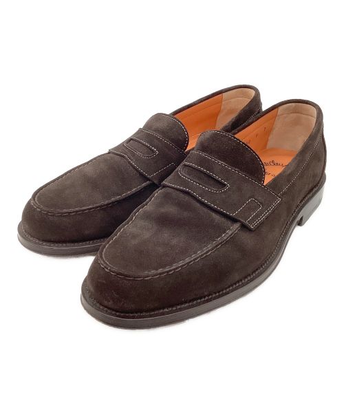 Santoni（サントーニ）Santoni (サントーニ) コインローファー ブラウン サイズ:7の古着・服飾アイテム