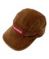 Supreme（シュプリーム）の古着「Velvet Camp Cap / ベルベット キャンプキャップ USA製」｜ブラウン