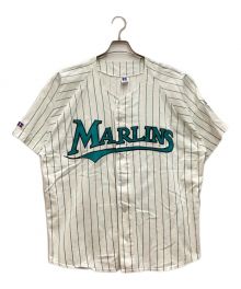 RUSSELL ATHLETIC（ラッセルアスレチック）の古着「90S ベースボールシャツ FLORIDA MARLINS USA製」｜ホワイト