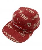 SUPREMEシュプリーム）の古着「harris tweed camp cap / ハリスツイード キャンプキャップ　ボックスロゴ　総柄　USA製」