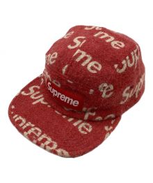 SUPREME（シュプリーム）の古着「harris tweed camp cap / ハリスツイード キャンプキャップ　ボックスロゴ　総柄　USA製」