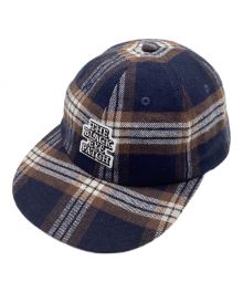 BlackEyePatch（ブラックアイパッチ）の古着「OG LABEL CHECKED CAP/OGレベルチェックドキャップ」｜ネイビー