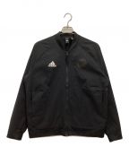 adidasアディダス）の古着「V Bomber M Woven Sports Jacket / V ボンバー M ウーブン スポーツ ジャケット」｜ブラック