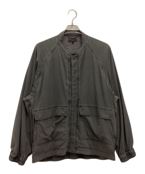 STONEMASTER（ストーンマスター）STONEMASTER (ストーンマスター) SWINGTOP JACKET / スウィングトップジャケット　ノーカラー　スナップボタン　ブルゾン グレー サイズ:Mの古着・服飾アイテム