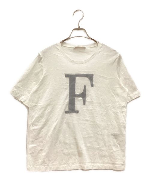 Fabiana Filippi（ファビアナフィリッピ）fabiana filippi (ファビアナフィリッピ) ルーチェFロゴTシャツ　クルーネック　コットン ホワイト サイズ:Sの古着・服飾アイテム