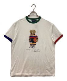 POLO RALPH LAUREN（ポロ・ラルフローレン）の古着「ポロベアリンガーTシャツ」｜ホワイト