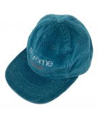 SUPREMEシュプリーム）の古着「Corduroy Classic Logo 6-Panel Cap / コーデュロイ クラシックロゴ 6パネル キャップ USA製」｜ブルー