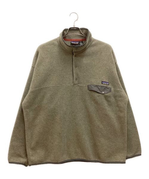 Patagonia（パタゴニア）Patagonia (パタゴニア) 90S シンチラハーフスナップフリースプルオーバー　99年製 グレー サイズ:XLの古着・服飾アイテム