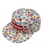 SUPREME×New Eraシュプリーム×ニューエラ）の古着「Liberty Floral Box Logo Cap / リバティー フローラル ボックスロゴキャップ」｜ホワイト