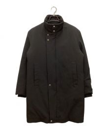 ZARA（ザラ）の古着「中綿ジャケット　コート　スタンドカラー　ジップ」｜ブラック