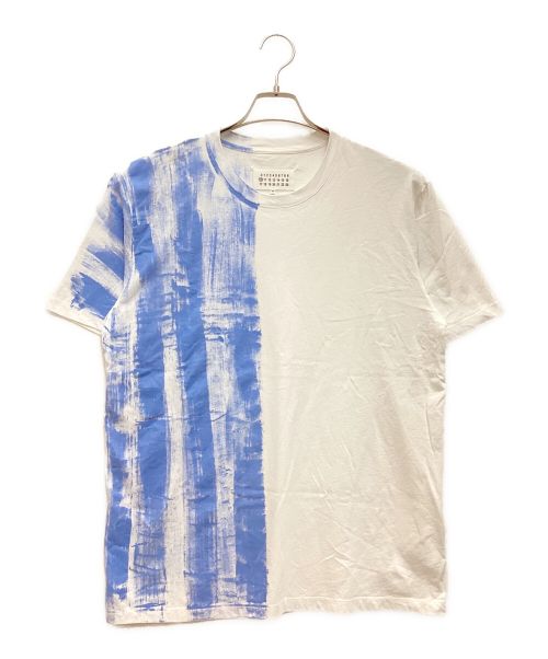 Maison Margiela（メゾンマルジェラ）Maison Margiela (メゾンマルジェラ) ペンキTシャツ　クルーネック　コットン　ペイント　20AW ホワイト サイズ:XLの古着・服飾アイテム