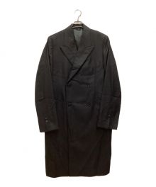 CoSTUME NATIONAL HOMME（コスチューム ナショナル オム）の古着「ウールダブルコート　ストライプ」｜グレー