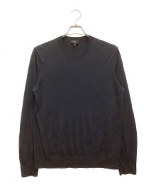 theory（セオリー）の古着「Regal Wool Crew Neck PO / リーガル ウール クルーネック プルオーバー ニット」｜ネイビー