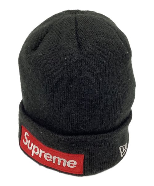 SUPREME（シュプリーム）Supreme (シュプリーム) New Era (ニューエラ) Box Logo Beanie / ボックスロゴビーニー ブラックの古着・服飾アイテム