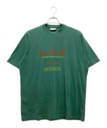 adidas（アディダス）の古着「古着トレフォイルTee クルーネック　プリント」｜グリーン