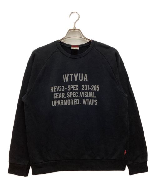 WTAPS（ダブルタップス）WTAPS (ダブルタップス) SPOT WTVUA CREW NECK プリントスウェット / スポット WTVUA クルーネック ブラック サイズ:Mの古着・服飾アイテム