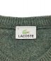 中古・古着 LACOSTE (ラコステ) クルーネックニット　ピュアウール グリーン サイズ:4：5000円