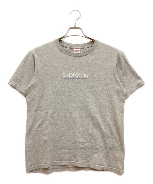 SUPREME（シュプリーム）SUPREME (シュプリーム) ロゴプリントTシャツ　クルーネック グレー サイズ:Sの古着・服飾アイテム