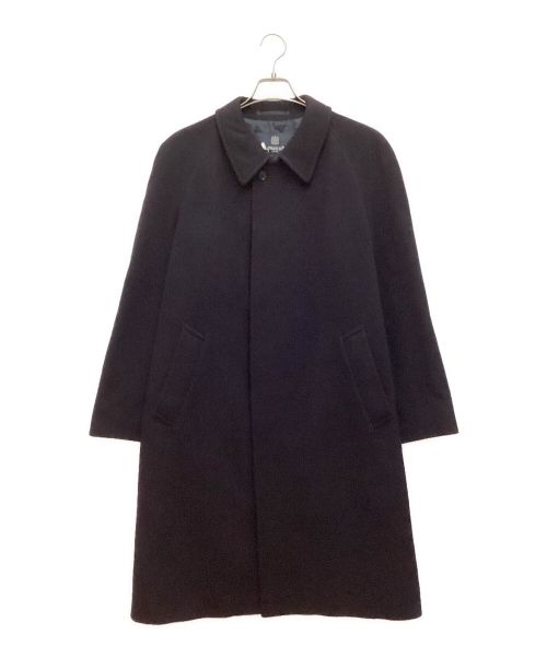 Aquascutum（アクアスキュータム）Aquascutum (アクアスキュータム) カシミヤステンカラーコート　オーバーコート ネイビー サイズ:36の古着・服飾アイテム