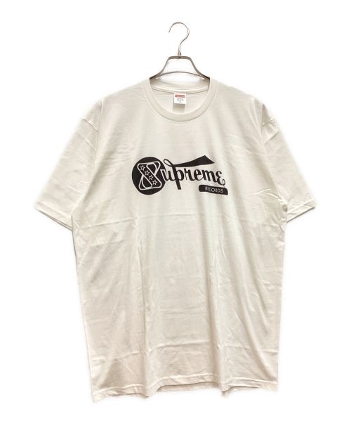 SUPREME（シュプリーム）SUPREME (シュプリーム) Records Tee / レコードT クルーネック ロゴプリント コットン USA製 24SS ホワイト サイズ:XLの古着・服飾アイテム