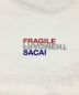 中古・古着 sacai (サカイ) FRAGMENT NOT TEE / フラグメント ノットT クルーネック プリント コットン ホワイト サイズ:3：6000円