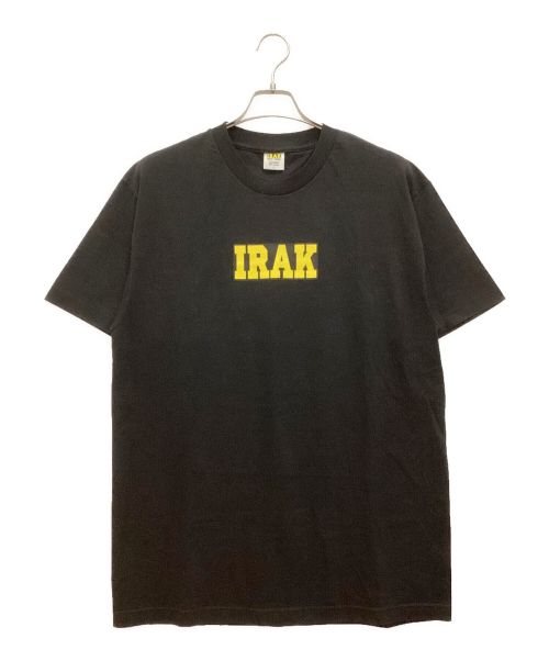 IRAK NEW YORK（アイラックニューヨーク）IRAK NEW YORK (アイラックニューヨーク) Box Logo Tee / ボックスロゴT クルーネック ブラック サイズ:Lの古着・服飾アイテム