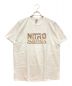 GILDAN（ギルダン）の古着「raidbackfabric×nitroロゴTシャツ　レイドバックファブリック × ニトロ　クルーネック　コットン」｜ホワイト