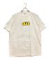 IRAK NEW YORK（アイラックニューヨーク）の古着「Box Logo Tee / ボックスロゴT クルーネック バックプリント」｜ホワイト