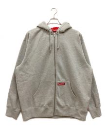 SUPREME（シュプリーム）の古着「Double Hooded Facemask Zip Up Hooded Sweatshirt / ダブルフーデッド フェイスマスク ジップアップ フーデッドスウェットシャツ」｜グレー×レッド