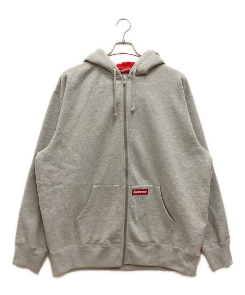 SUPREME（シュプリーム）SUPREME Double Hooded Facemask Zip Up Hooded Sweatshirt / ダブルフーデッド フェイスマスク ジップアップ フーデッドスウェットシャツ グレー×レッド サイズ:XLargeの古着・服飾アイテム