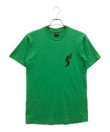 stussy（ステューシー）の古着「スケートボードプリントTee クルーネック バックプリント コットン」｜グリーン