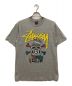 stussy（ステューシー）の古着「プリントTシャツ LEILOW レイロー クルーネック コットン」｜グレー