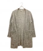 Acne studiosアクネ ストゥディオス）の古着「RAYA MOHAIR ロングカーディガン　モヘヤ　ウール　ボタンレス　ポケット」｜グレー