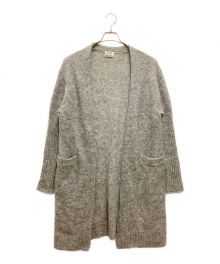 Acne studios（アクネ ストゥディオス）の古着「RAYA MOHAIR ロングカーディガン　モヘヤ　ウール　ボタンレス　ポケット」｜グレー