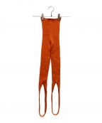 jacquemusジャックムス）の古着「Le Collant Albi stirrup leggings スターラップリブレギンス」｜オレンジ