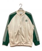 adidas Originalsアディダスオリジナル）の古着「トラックトップ　トラックジャケット　3ストライプ」｜ベージュ