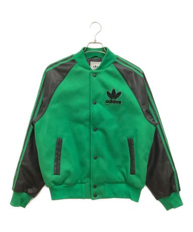 中古・古着通販】adidas (アディダス) SSTボンバージャケット スタジャン バイカラー 3ストライプ グリーン×ブラック  サイズ:XS｜ブランド・古着通販 トレファク公式【TREFAC FASHION】スマホサイト