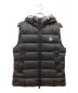 MONCLER（モンクレール）の古着「ロゴフードダウンベスト　MONTREUIL GILET」｜ブラック