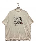 MONCLERモンクレール）の古着「CREAM PRINTED T-SHIRT / クリームプリントTシャツ」｜ホワイト