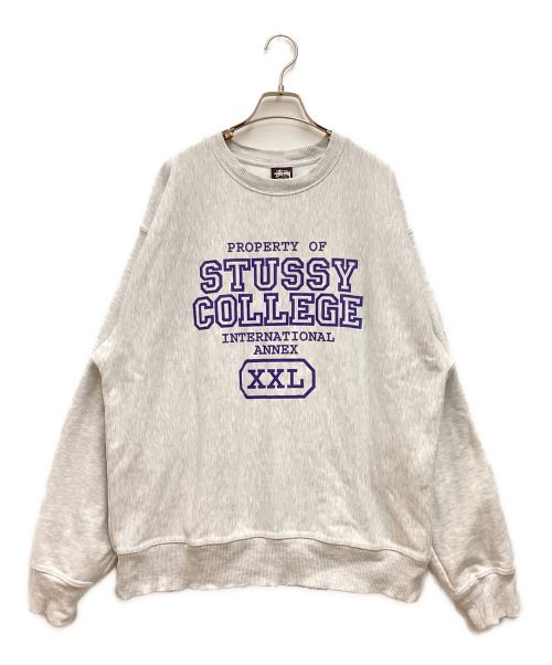 stussy（ステューシー）stussy (ステューシー) カレッジスウェット グレー サイズ:Lの古着・服飾アイテム