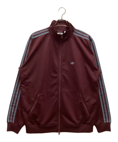 adidas（アディダス）adidas (アディダス) トラックジャケット　ジェンダーニュートラル　3ストライプ ボルドー サイズ:L 未使用品の古着・服飾アイテム