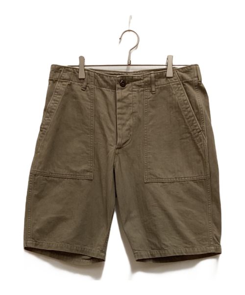 WAREHOUSE（ウエアハウス）WAREHOUSE (ウエアハウス) 1218 MILITARY HERRINGBONE SHORTS ベージュ サイズ:86cm (W34)の古着・服飾アイテム